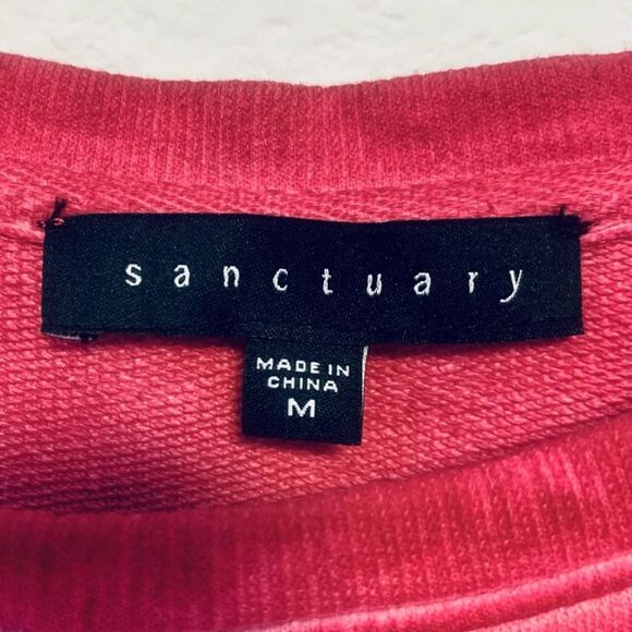 Sanctuary Parkside Cold Shoulder Camelia Sweatshirt Medium - Picture 6 of 12